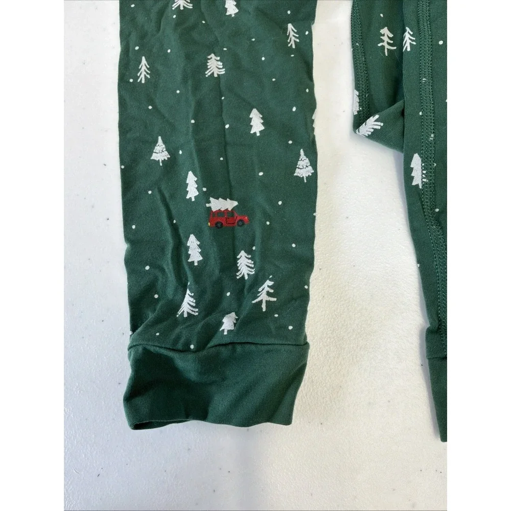 Hanna Anderson Green Christmas Tree Pajama Size 150 / Us 12 Lycocel Spandex